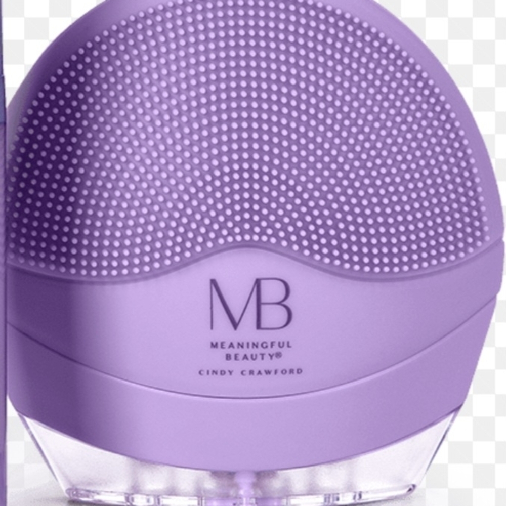 Brand New Meaningful Beauty Purple Facial Cleansing Brush